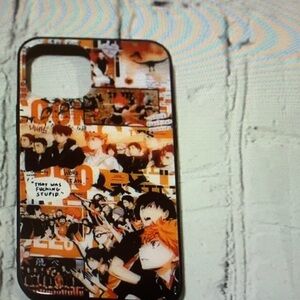 Aiko Anime Graphic Phone Case - Black and Orange